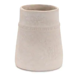 BreeBe - Recycled Paper Chalk Vase 6.5"H - Beige