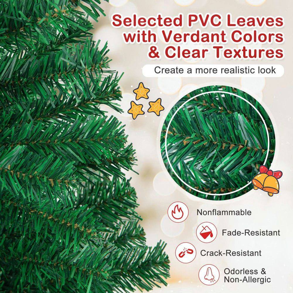 Selected PVC Leaves with Verdant Colors & Clear Textures  
Create a more realistic look  

- Nonflammable  
- Fade-Resistant  
- Crack-Resistant  
- Odorless & Non-Allergic