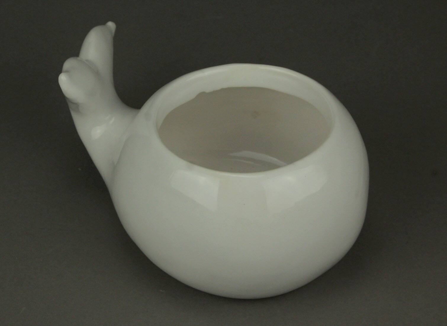 Alt View 1. Napco - White Ceramic Coastal Decor Pudgy Whale Planter - White.