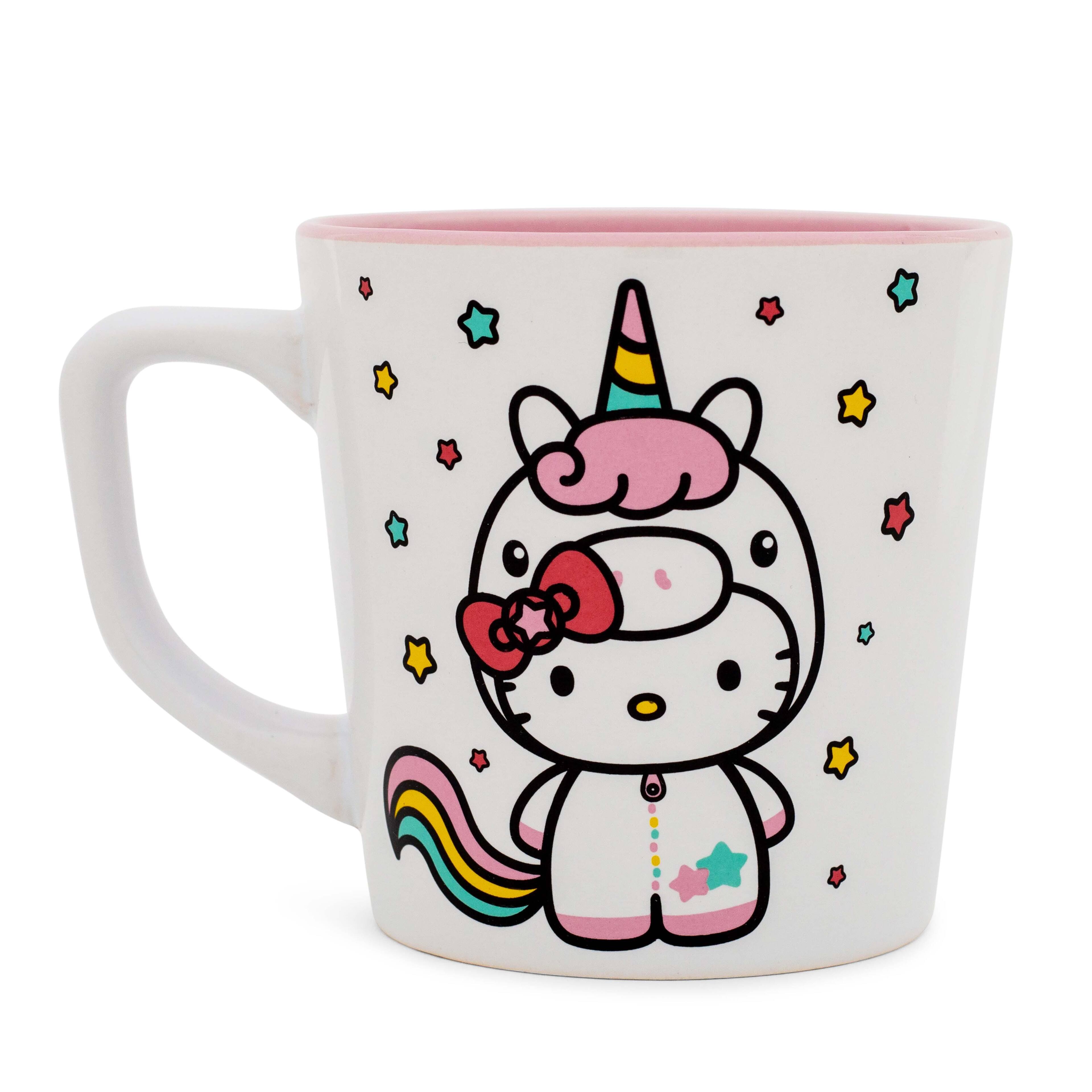 Alt View 1. Silver Buffalo - Sanrio Hello Kitty Unicorn Ceramic Latte Mug | Holds 17 Ounces - Pink.