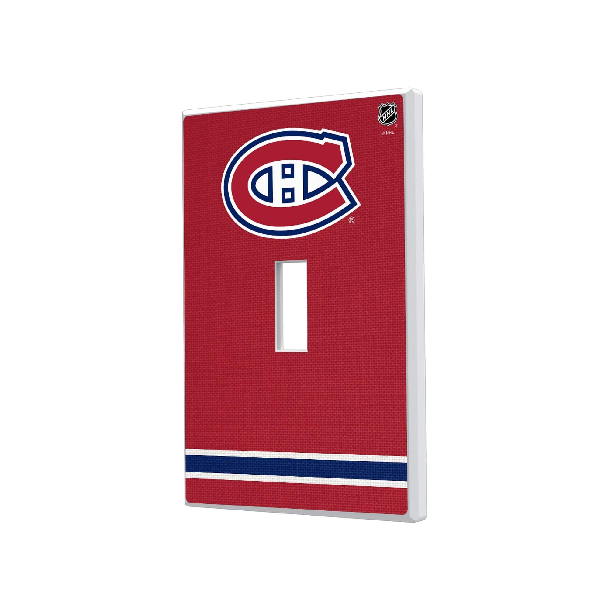 Keyscaper - Montreal Canadiens Single Toggle Lightswitch Plate - Multicolor