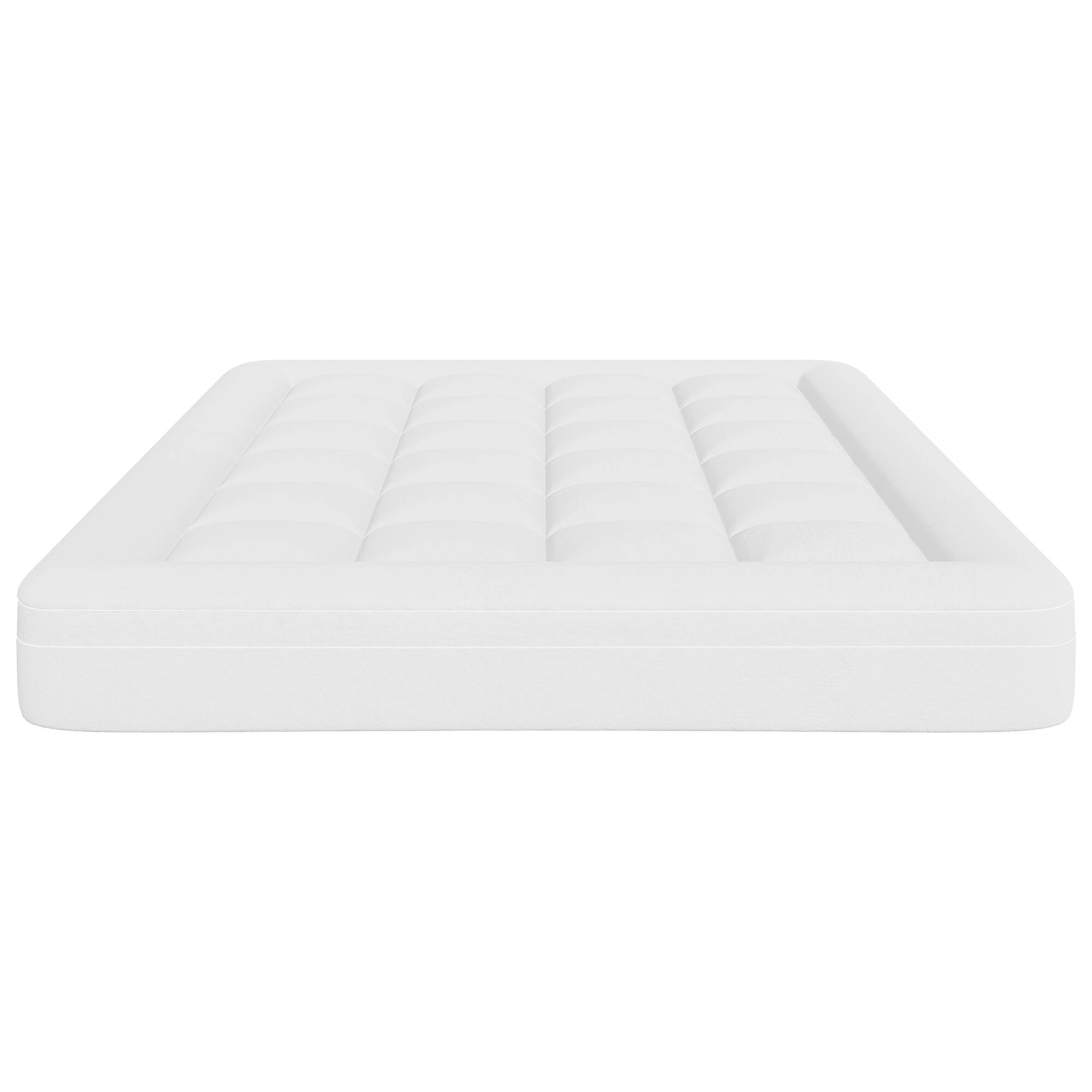 KERDOM - Mattress Protector Queen Size Bed, Breathable Bed Cover, Net 2'' Memory Foam Mattress Add Pad, Washable Mattress Topper - Cover only (No Mattress)