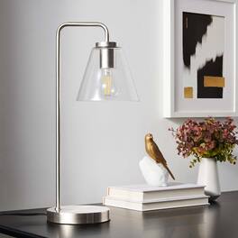 Element Glass Table Lamp by Modway - Satin Nickel