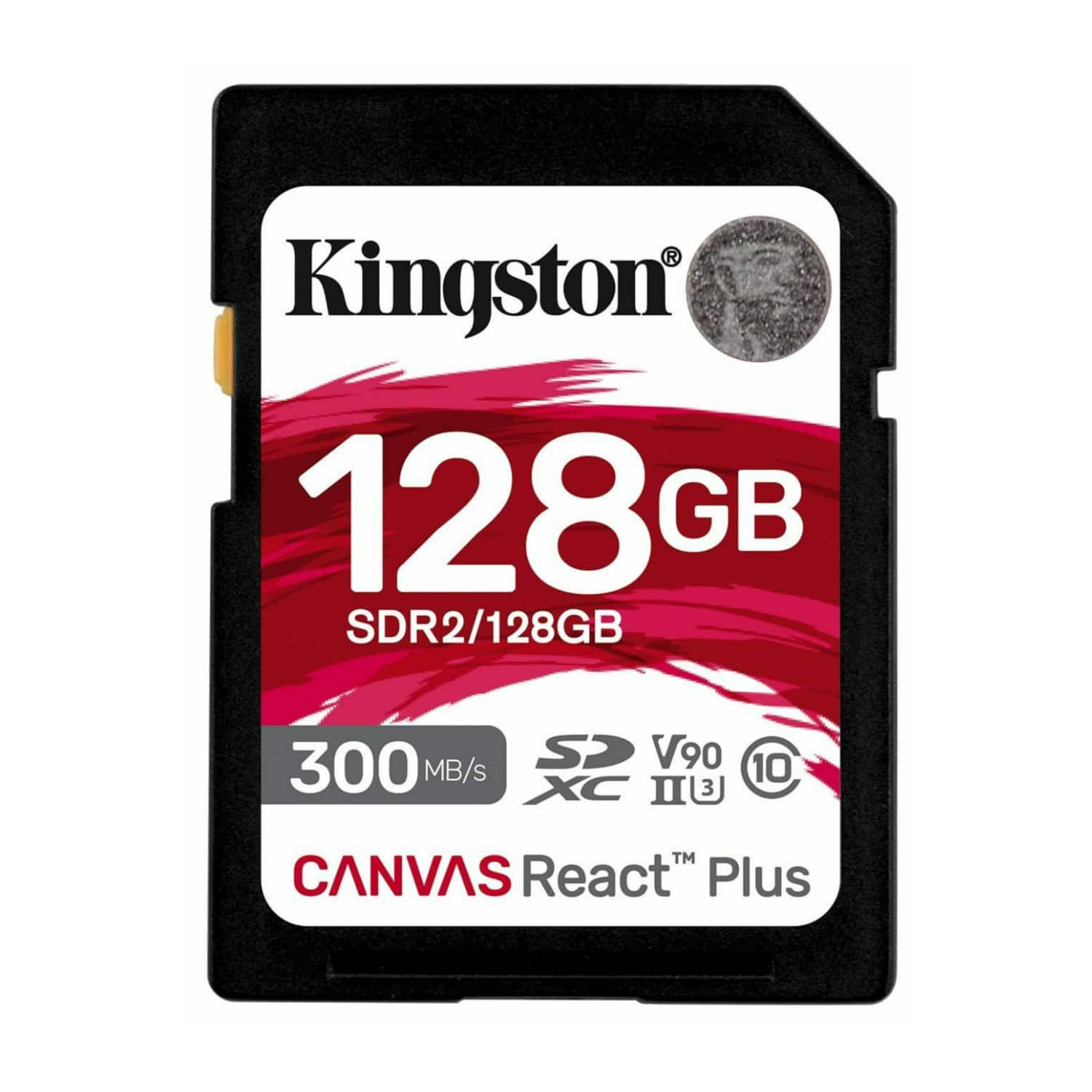 Kingston - Canvas React Plus 128GB U3 V90 SDXC UHS-II SD Card