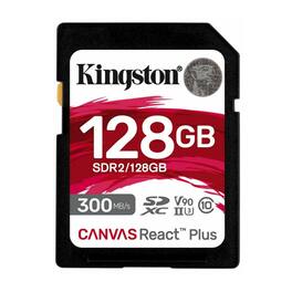 Kingston - Canvas React Plus 128GB U3 V90 SDXC UHS-II SD Card