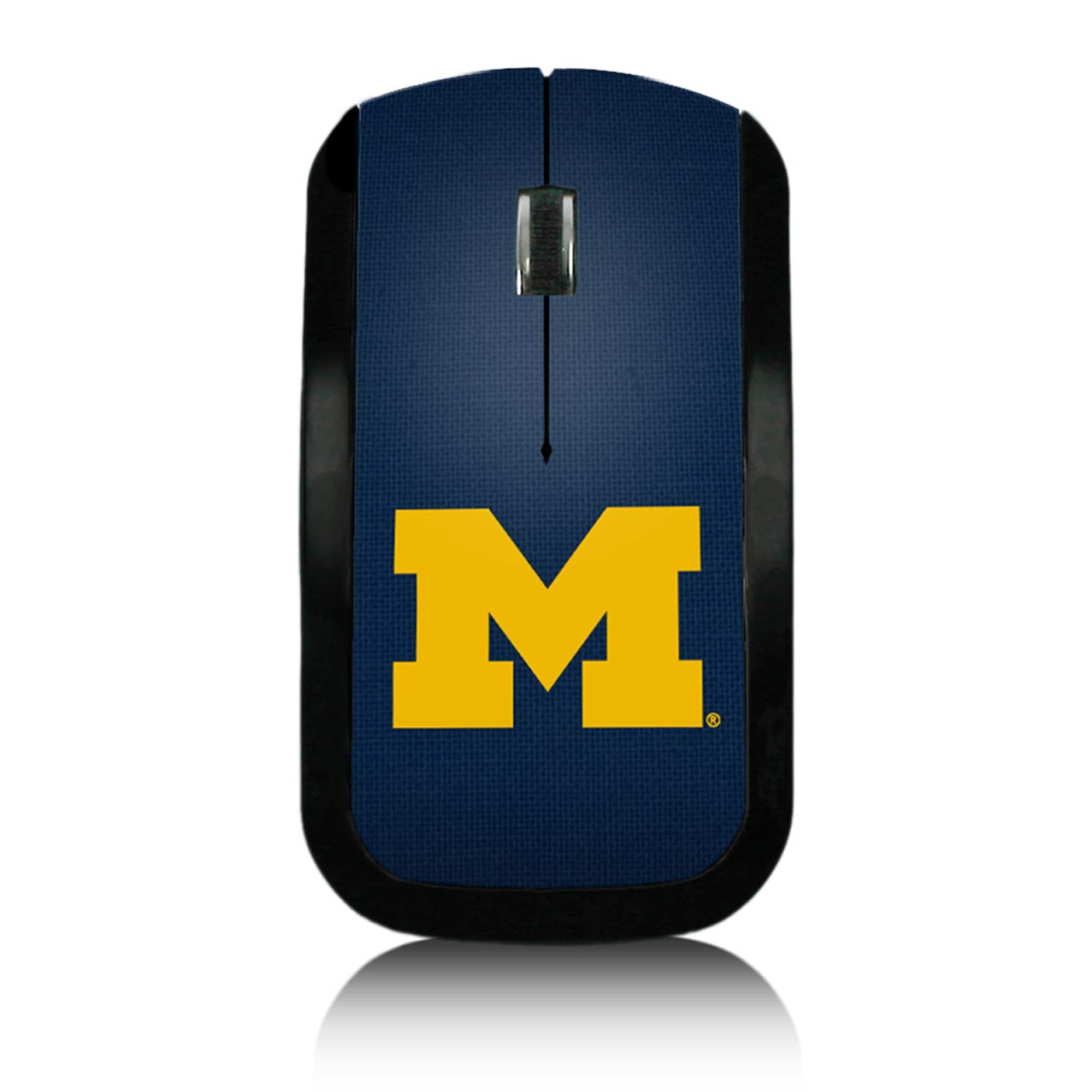 Keyscaper - Michigan Wolverines Solid Design Wireless Mouse - Wireless - Multicolor