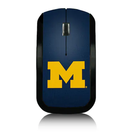 Front. Keyscaper - Michigan Wolverines Solid Design Wireless Mouse - Multicolor.