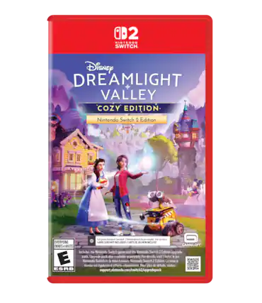 12 NINTENDO SWITCH
Disney DREAMLIGHT VALLEY COZY EDITION
Nintendo Switch 2 Edition
Fat game download See back. Tlchorgement du jeu complet. Voir verso. EVERYONE GAME CARD NOT INCLUDED! CARTE DE JEU NON INCLUSE! ENFANTS ADULTES GAMELOFT
Includes the Nintendo Switch game and the Nintendo Switch 2 Edition upgrade pack. Upgrade pack also available separately. For details, visit: support.nintendo.com/switch2/upgradepack - E (Everyone)