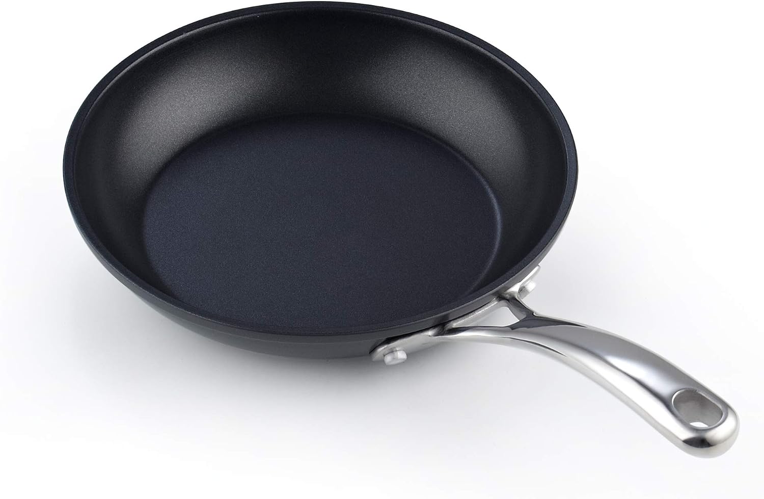 Front. Cooks Standard - Classic 8'' Hard Anodized Ceramic Nonstick Frying Pan, Skillet, Egg Omelette Pan, Oven Safe, Black - Black.