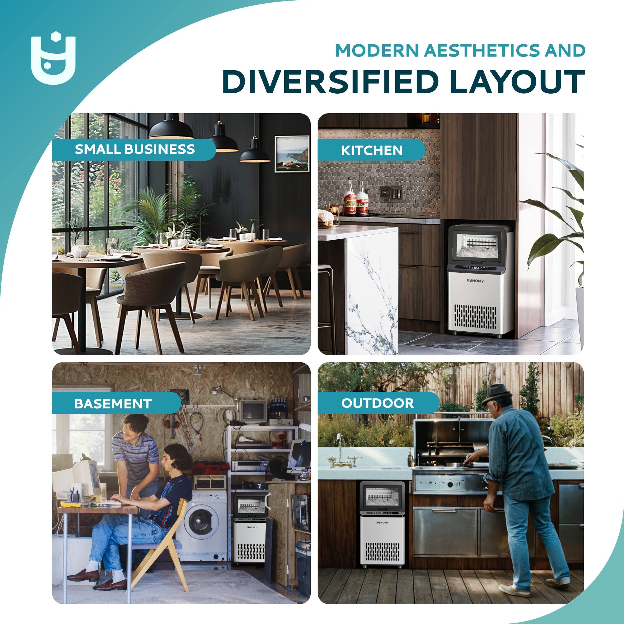 MODERN AESTHETICS AND DIVERSIFIED LAYOUT

SMALL BUSINESS

KITCHEN

BASEMENT

OUTDOOR