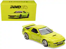 Mazda RX-7 (FC3S) "Pandem Aero" RHD Lime Green "The Model Car Show Malaysia 2025 Event" 1/64 Model Car by Inno Models