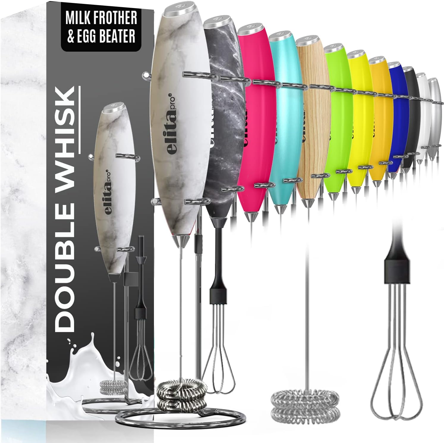 Milk Frother & Egg Beater  
Double Whisk  
elita pro