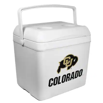 Front. Indigo Falls - White Colorado Buffaloes 24-Can Tailgate Cooler - White.