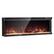 Alt View 8. Glintex - 60 Inch Three-Sided Electric Fireplace, 1500W Wall Mounted with Timer, Remote, Adjustable Flame, Overheat Protection - Black.
