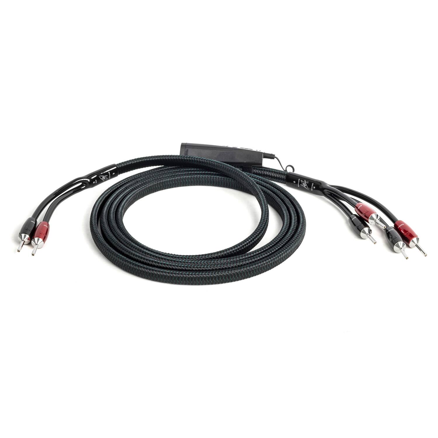 Alt View 27. AudioQuest - Rocket 88 Full-Range 9' Analog Speaker Cable w/ SureGrip 500 Connectors with Banana to Banana Connectors - Green on Black.