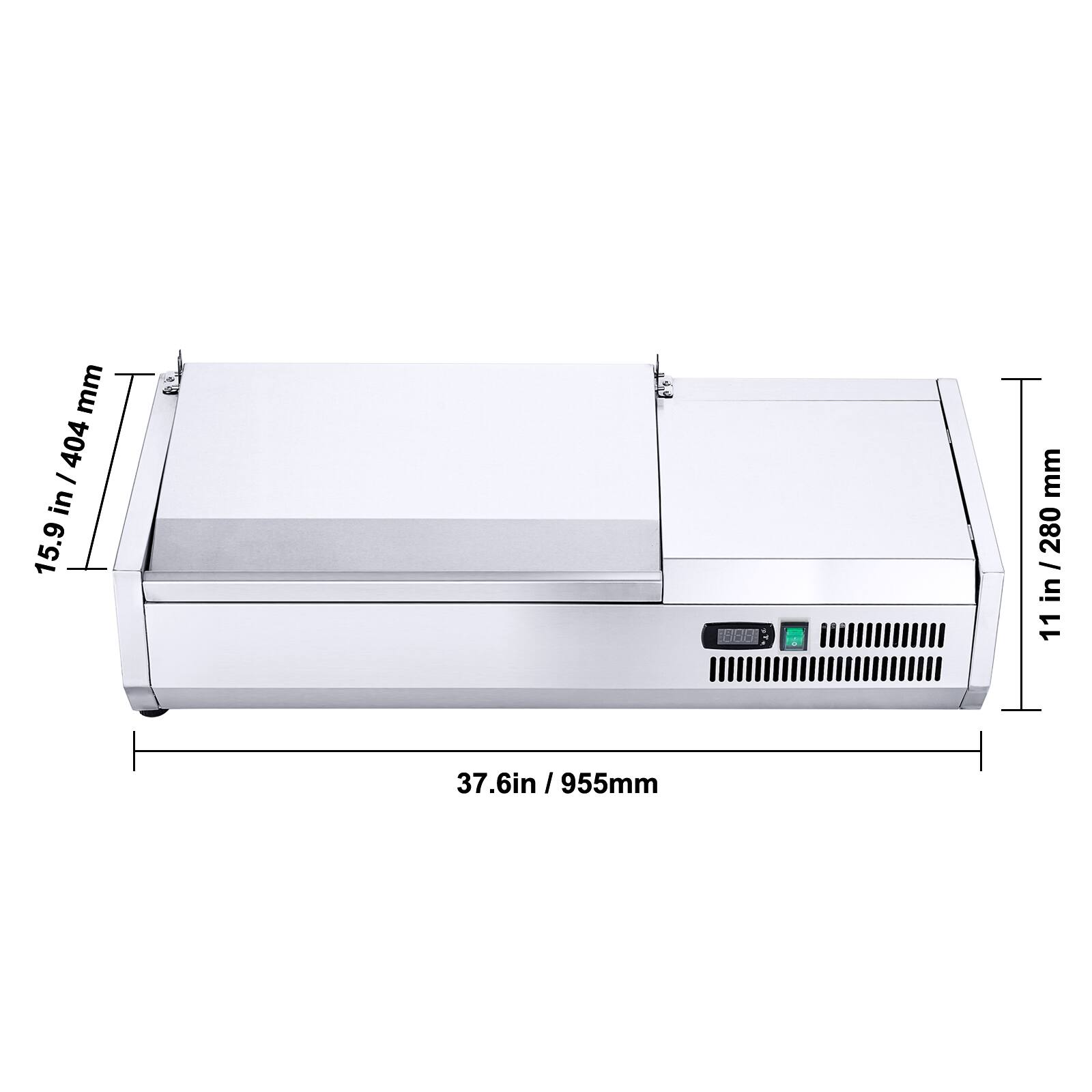 mm 404 - in 15.9  
11 in / 280 mm  
37.6 in / 955 mm