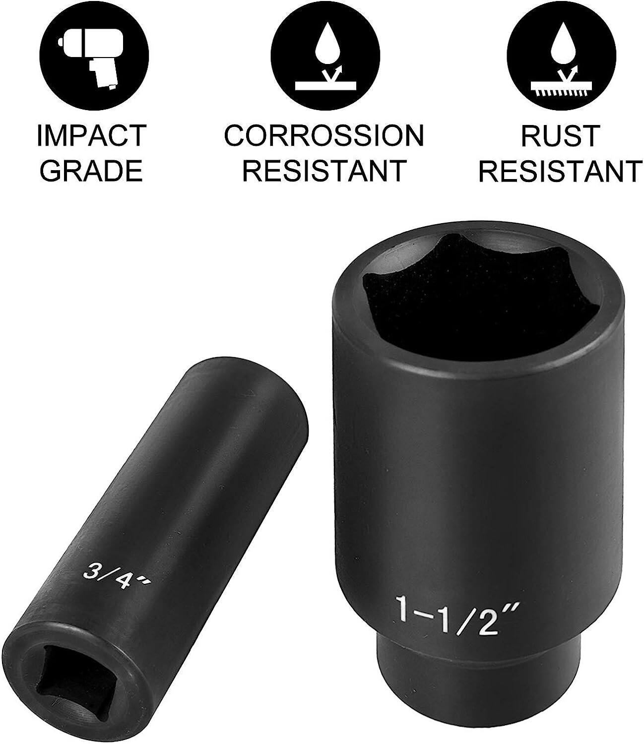 IMPACT GRADE  
CORROSION RESISTANT  
RUST RESISTANT  

3/4"  
1-1/2"