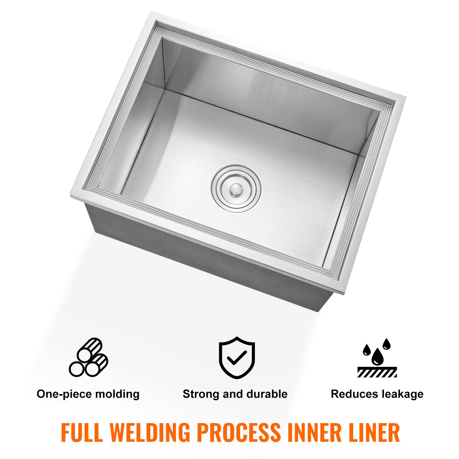 One-piece molding  
Strong and durable  
Reduces leakage  

FULL WELDING PROCESS INNER LINER