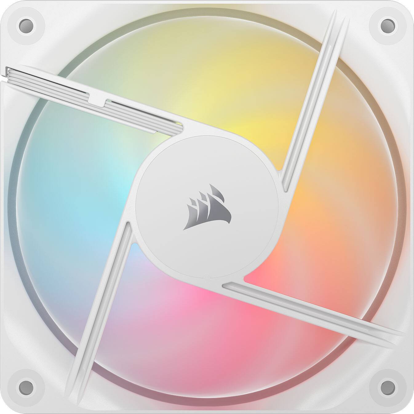 Alt View 10. CORSAIR - RS120-R ARGB 120mm PWM Fans (3-pack) - White.