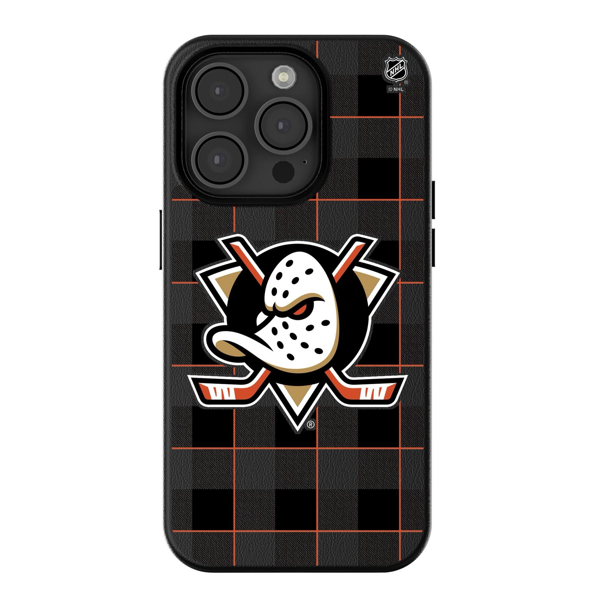 Keyscaper - NHL - Anaheim Ducks Plaid iPhone Magnetic Bump Case - 16 Pro - Black price history on PriceWatchPro