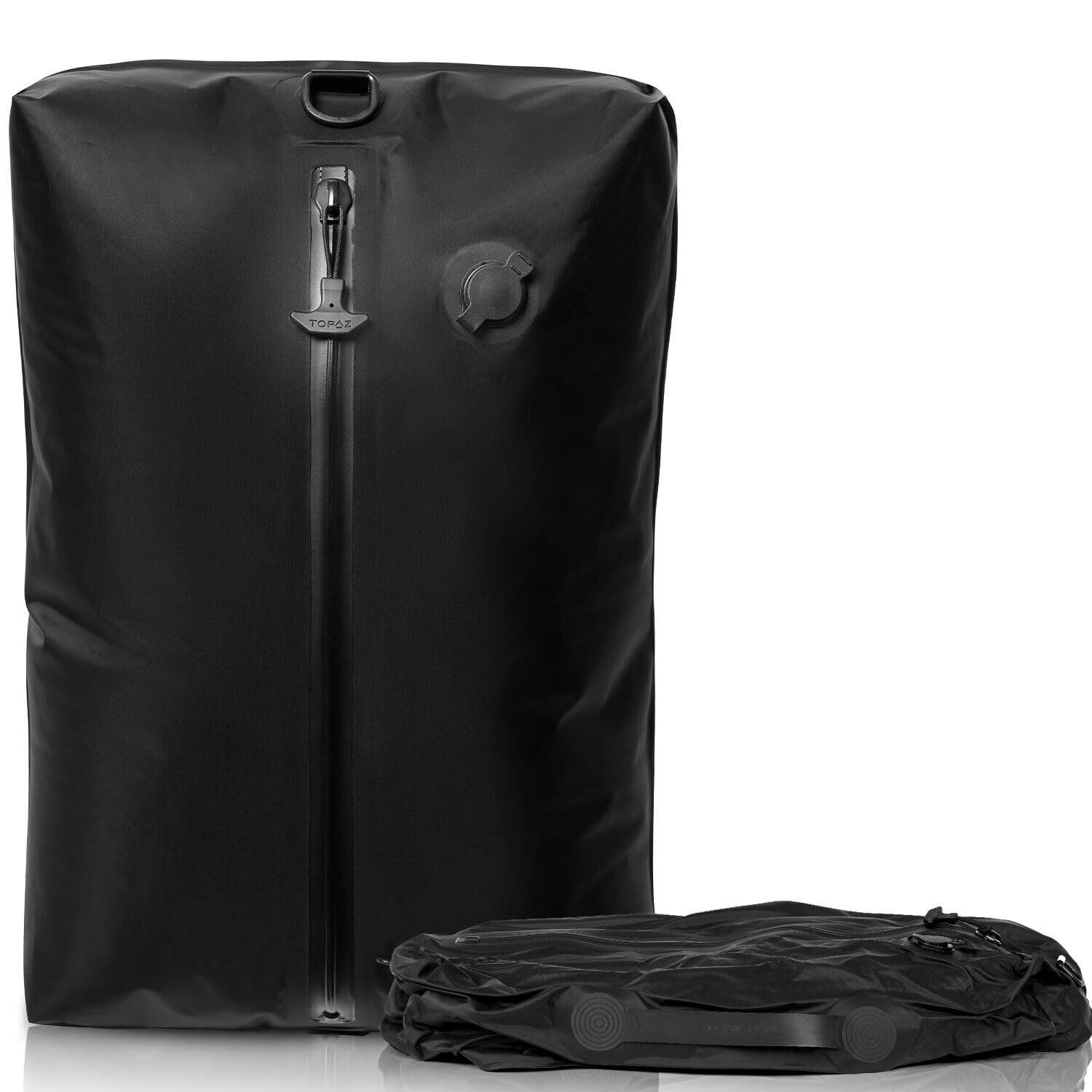 Front. Paradigms Interiors - Tpu Vacuum Bag For Travel Reusable With Ipx8 Waterproof Zipper Save Space Suitcase Backpack And Carry On Ex... - BLACK-ExtraLarge - No Pump.