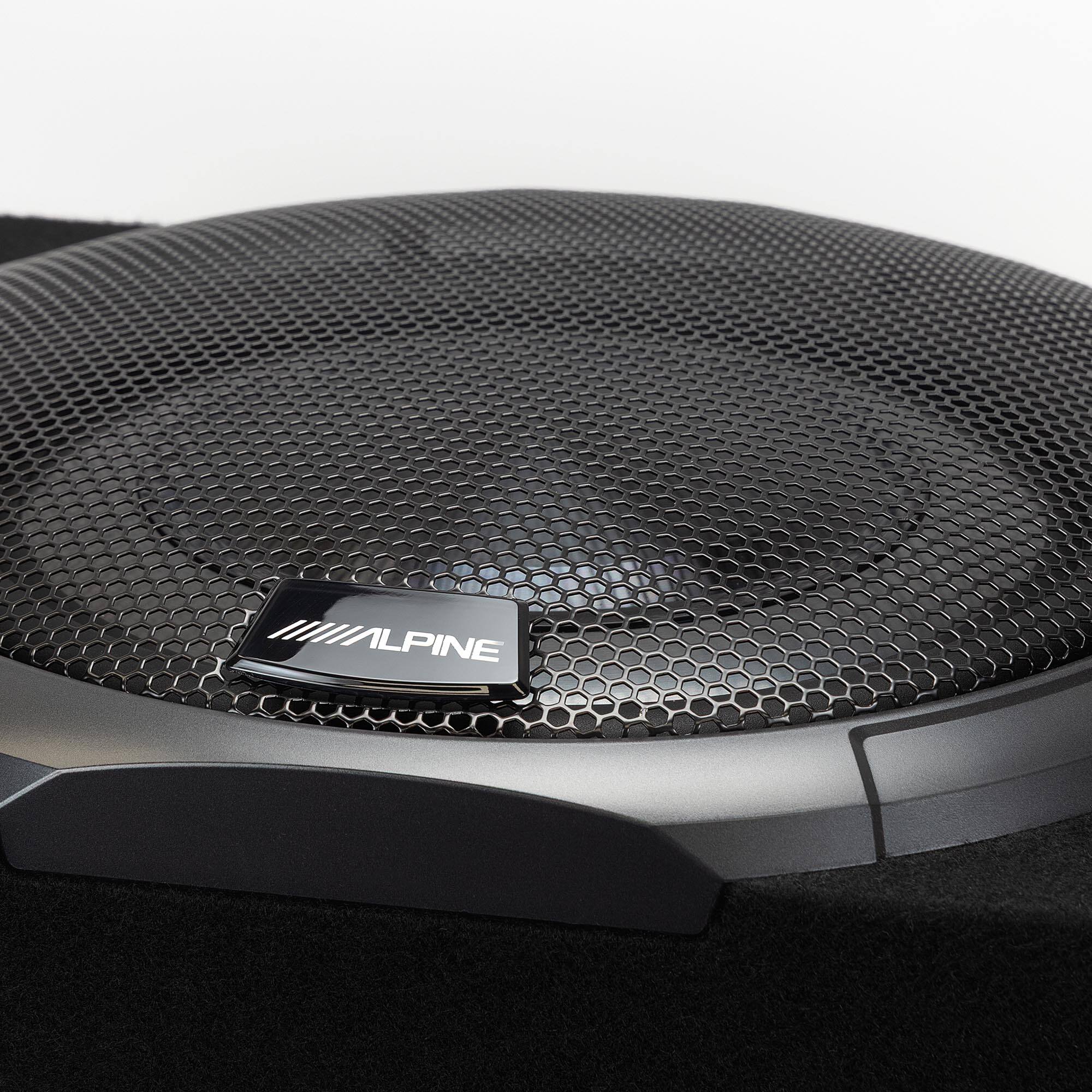 Alt View 4. Alpine - Alpine PWV-SB10 10" BassRev™ Powered Subwoofer Enclosure - Black/Gray.