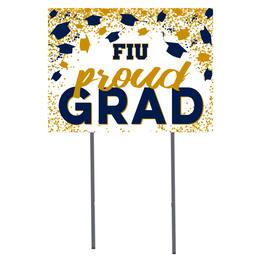 Jardine - FIU Panthers 18" x 24" Proud Grad Yard Sign - White