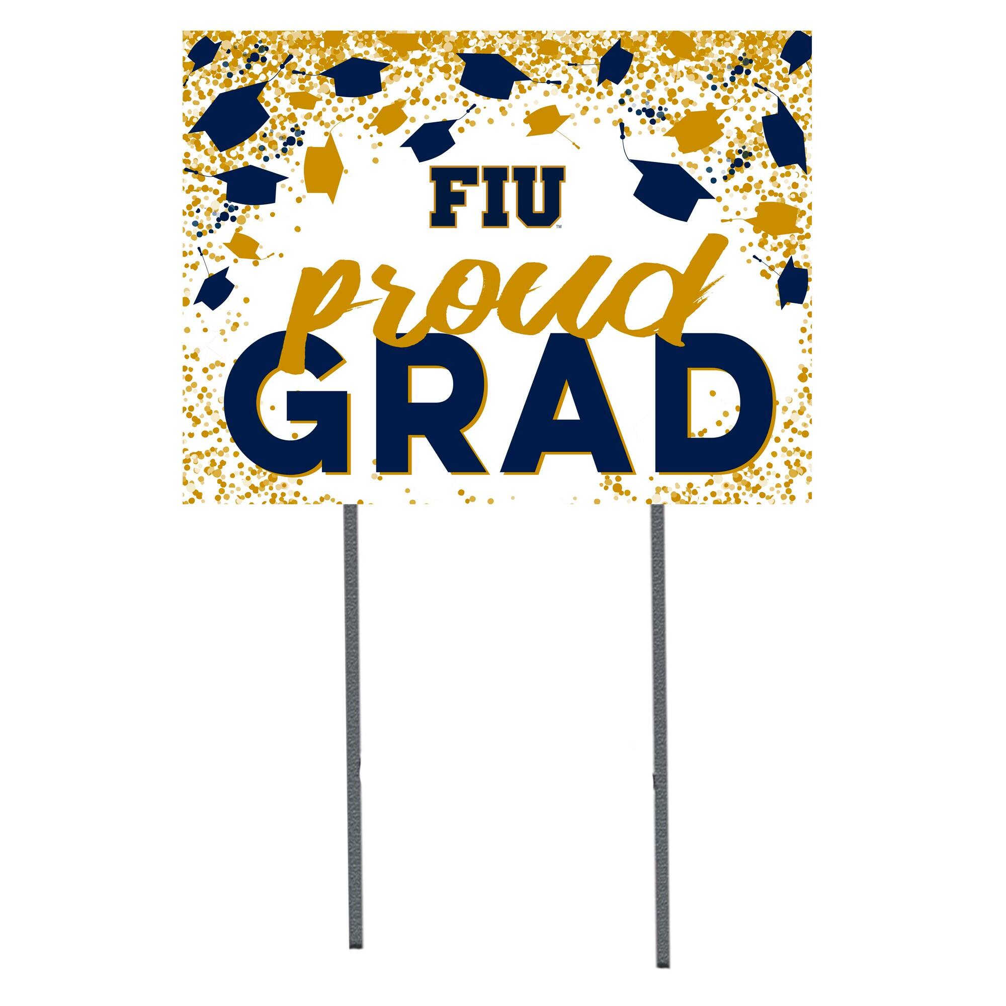 FIU Panthers 18" x 24" Proud Grad Yard Sign