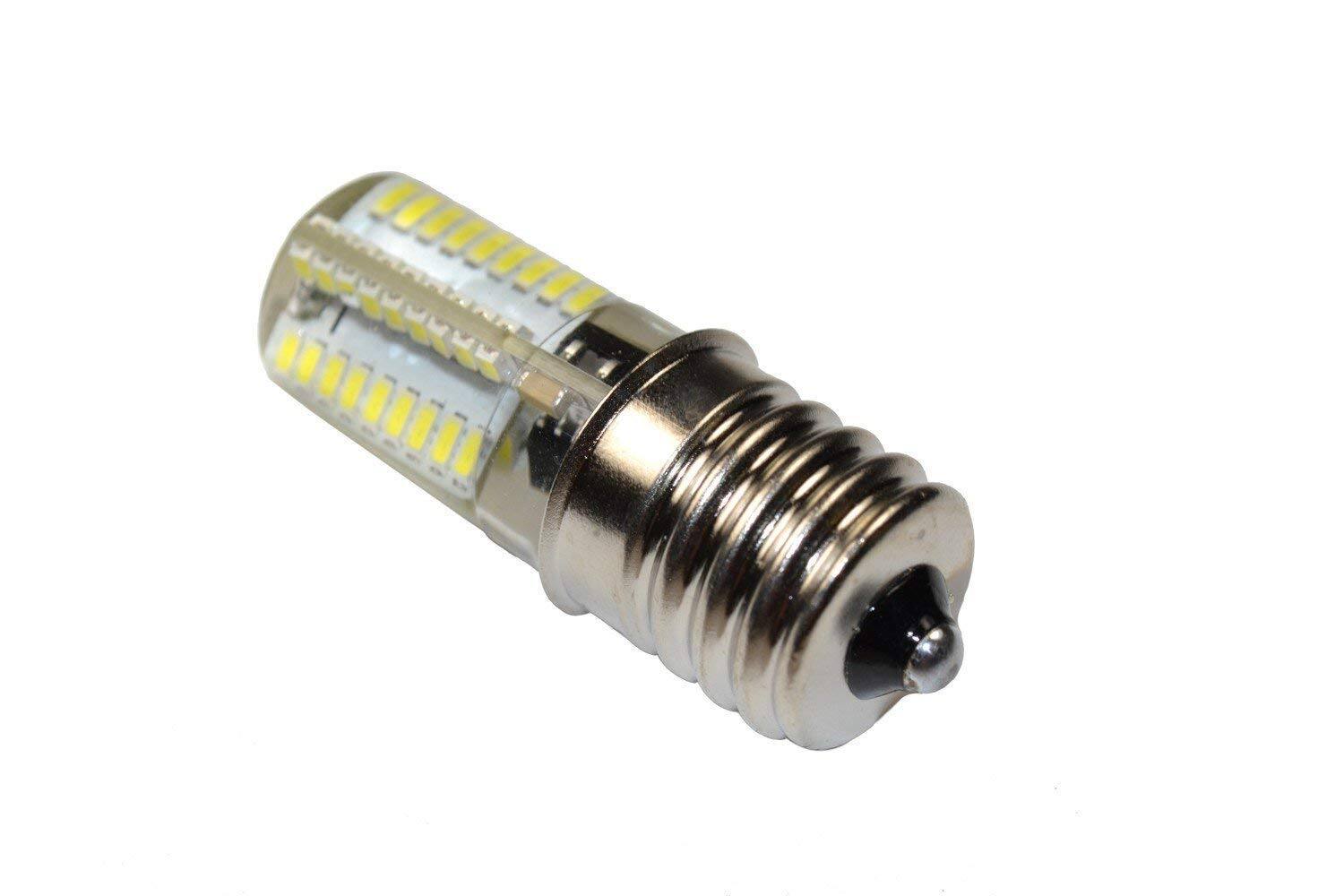 Left. HQRP - Sewing Machine LED Light Bulb 110 V Screw-In 5/8 in Base Cool White Dimmable 2-Pack.
