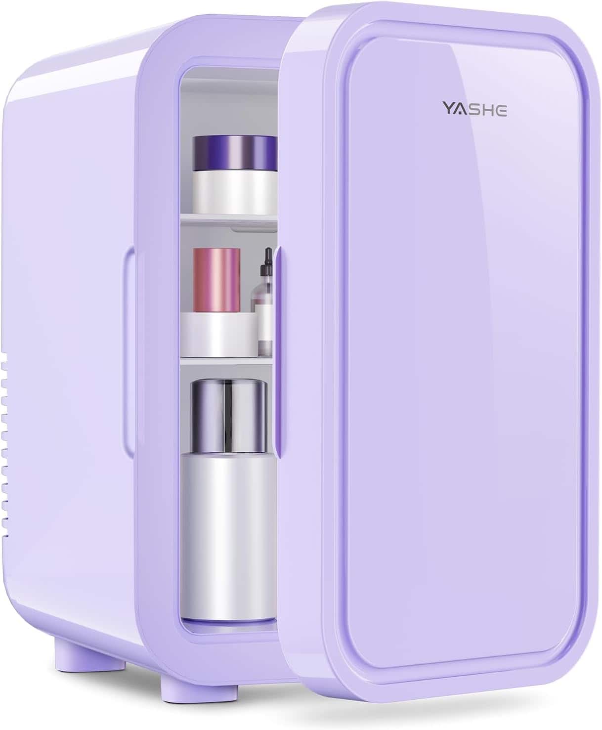 YASHE - Mini Fridge, 6 Liter/8 Can 110V AC/DC - Purple