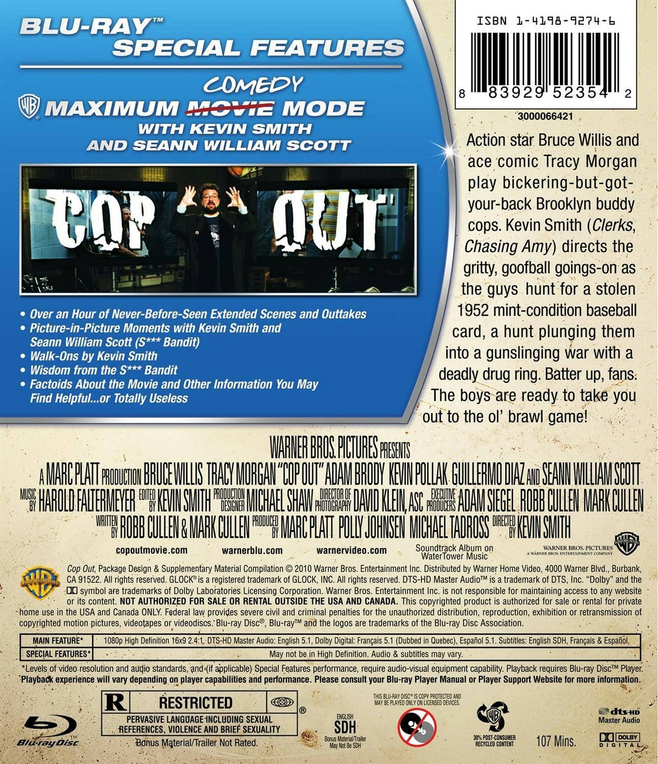 Angle. Cop Out (Blu-ray New Box Art) [Blu-ray].