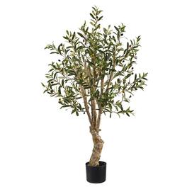BreeBe - 3.5' Olive Artificial Tree with 966 Leaves - Green