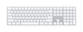 Apple - Magic Keyboard full size with Numeric Keypad (Lightning Port) - Silver/White