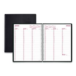 Brownline - DuraFlex Weekly Planner 11 x 8.5 Black Cover 12 Month Jan to Dec 2026