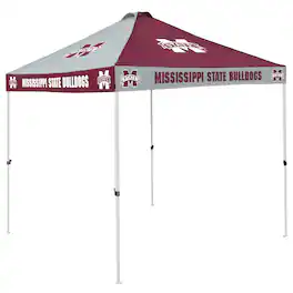 Logo Brands - Mississippi State Bulldogs 9' x 9' Checkerboard Canopy Tent - Multicolor
