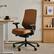 Front. Branch Furniture - Ergonomic Chair Pro – Premium Office Seating with 7 Points of Adjustment & Dynamic Lumbar Support - Black / Canyon.