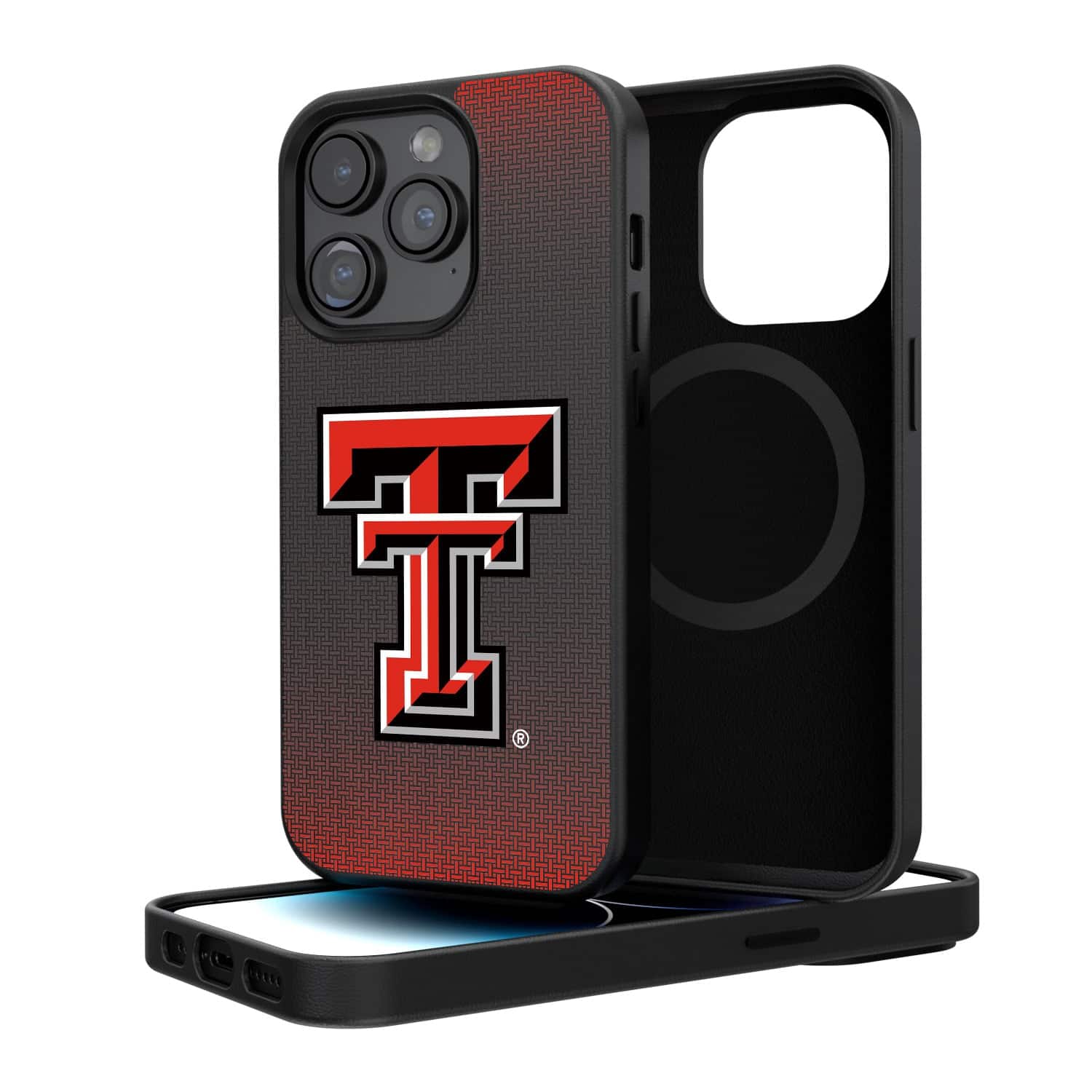 Keyscaper - NCAA - Texas Tech Red Raiders Linen Logo iPhone Magnetic Bump Case - 15 Plus - Black price history on PriceWatchPro