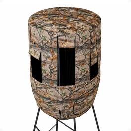 Muddy - Roof Kit Hunting Gear, Hunting Blind w/ 8 Windows for Liberty Tripod Stand - Camouflage