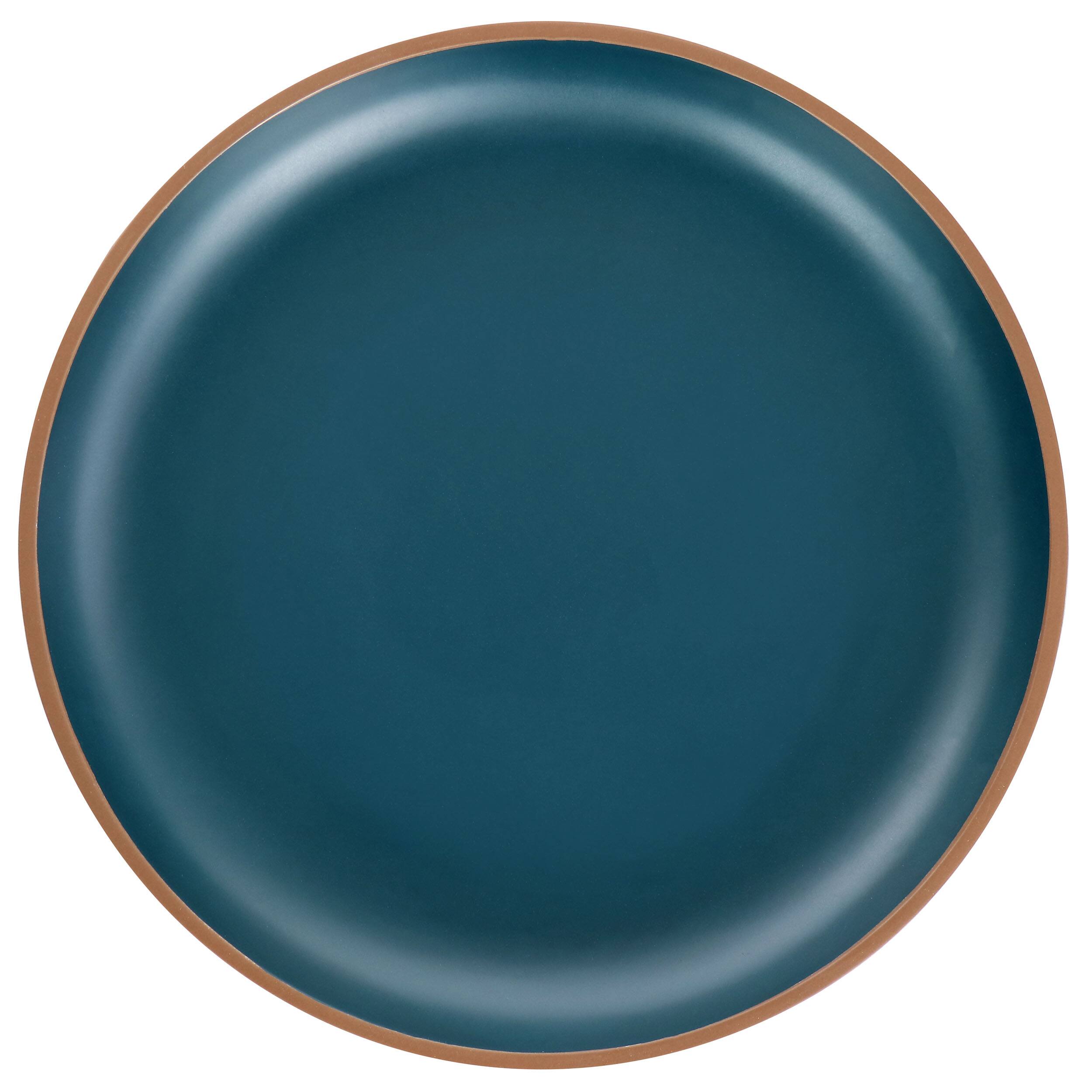 Alt View 3. Gibson - Gibson Home Rockabye 12 Piece Melamine Dinnerware Set in Dark Teal - Dark Teal.