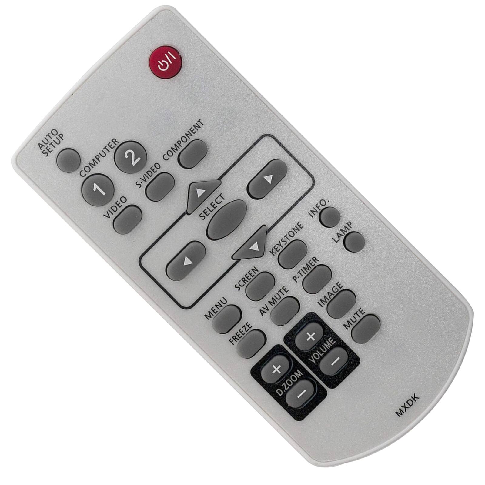 Sure, here is the corrected and grouped text from the image:

- AUTO SETUP
- 1 VIDEO
- 2 S-VIDEO
- COMPONENT
- SELECT
- MENU
- FREEZE
- D.ZOOM
- VOLUME
- IMAGE
- MUTE
- AV MUTE
- SCREEN
- KEYSTONE
- INFO.
- LAMP
- P-TIMER
- MXDK