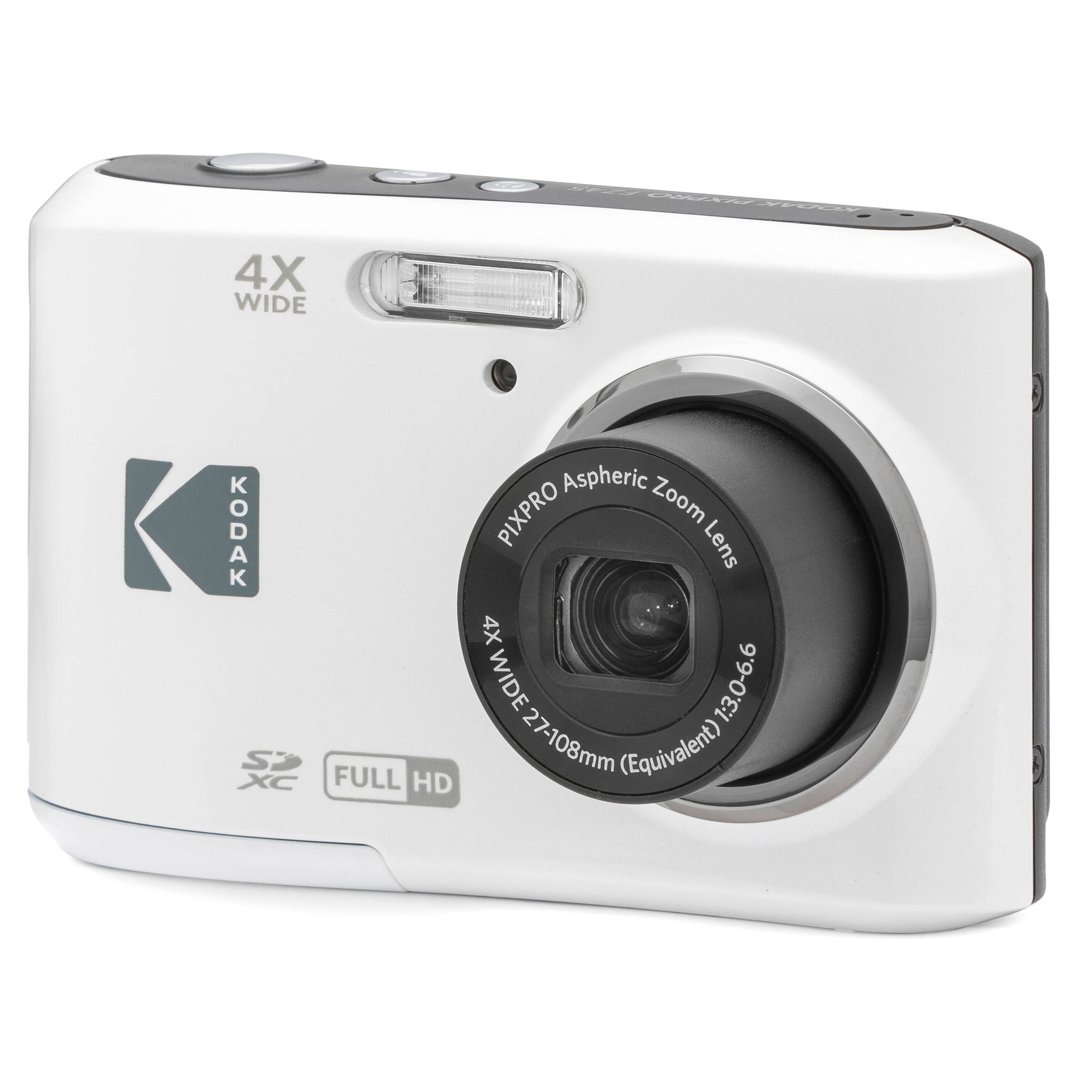 Left. Kodak - PIXPRO FZ45 16.4 Megapixel Compact Camera - White.