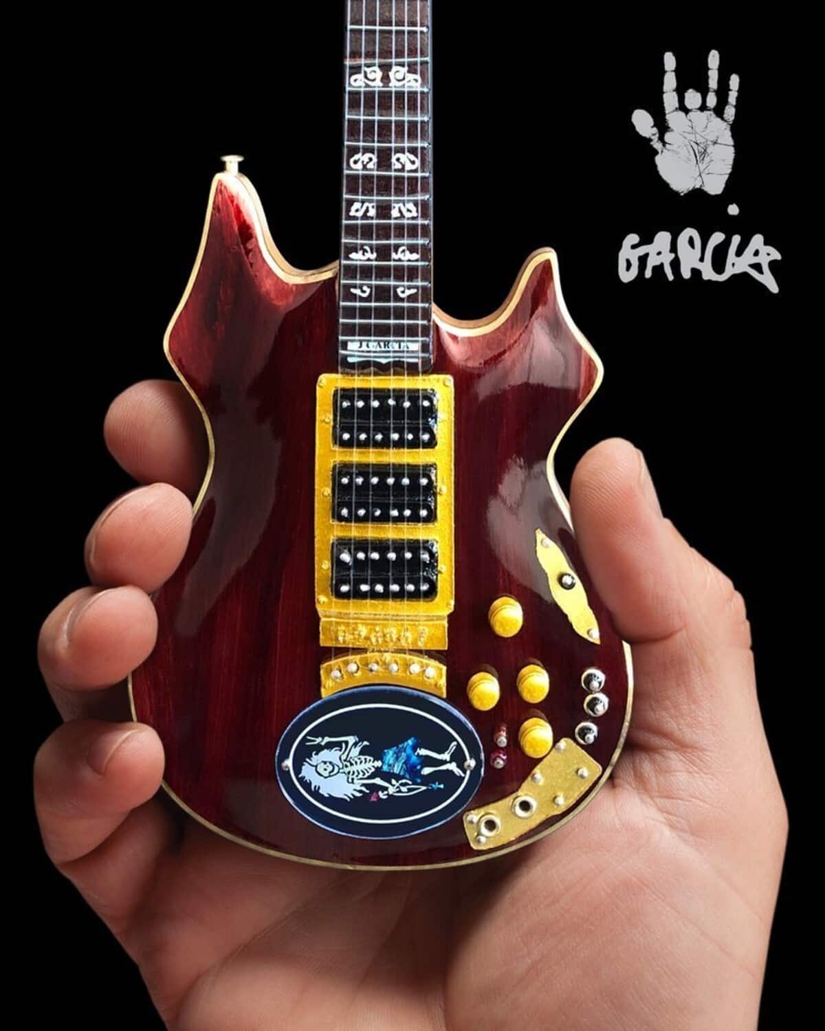 Axe Heaven - Jerry Garcia - Jerry Garcia Grateful Dead Rosebud Tribute Mini Guitar Replica - Collectibles - Multicolor price history on PriceWatchPro