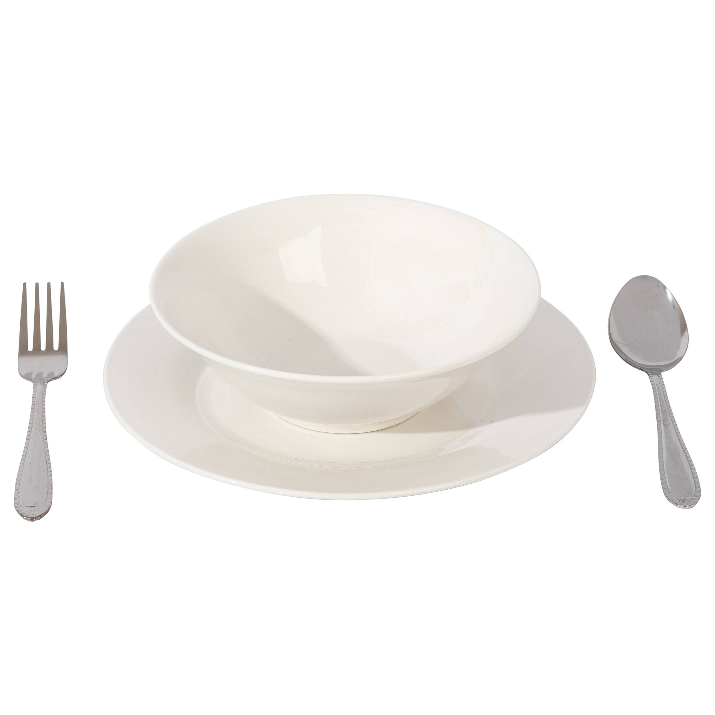 Alt View 1. Gibson - Gibson Everyday Yarbury 16 Piece Fine Certamic Dinnerware Set in White - White.
