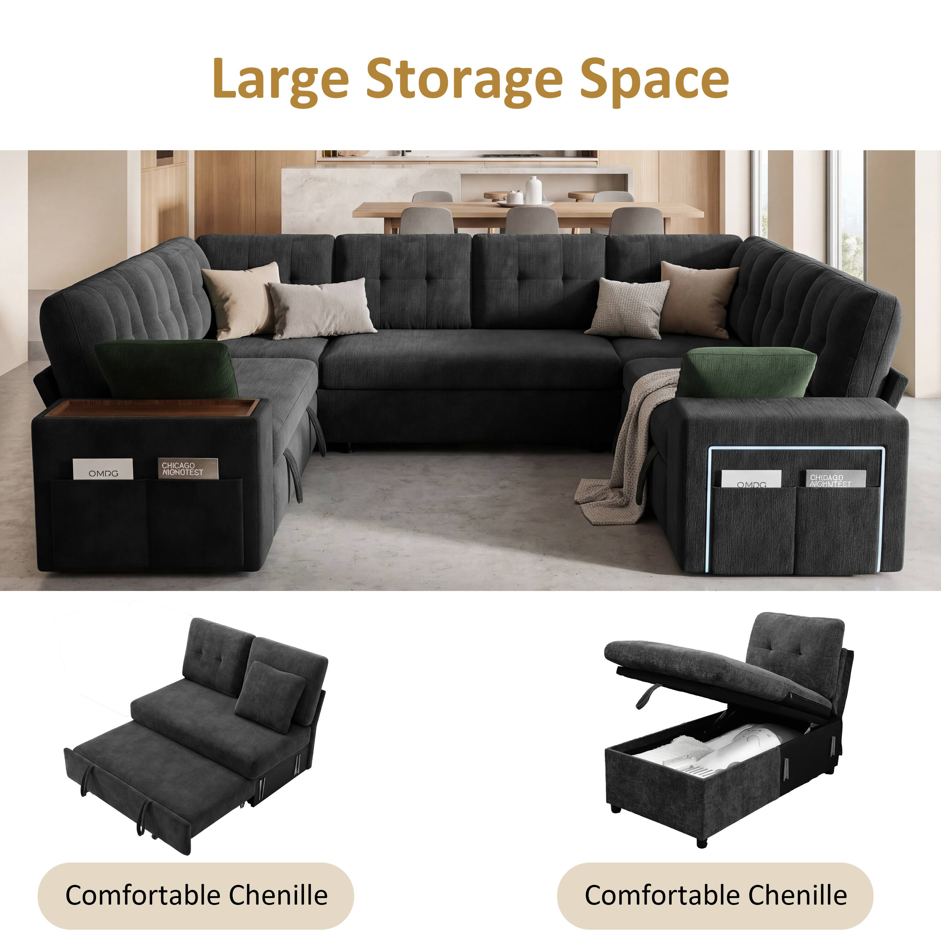 Large Storage Space

Comfortable Chenille

Comfortable Chenille