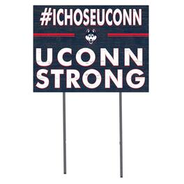 Jardine - UConn Huskies 18'' x 24'' I Chose Lawn Sign - Navy