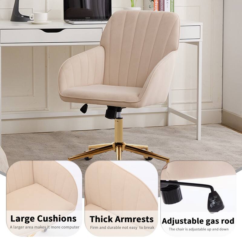 - Large Cushions: A larger area makes it more comfortable.
- Thick Armrests: Firm and durable, not easy to break.
- Adjustable gas rod: The chair is adjustable up and down.
