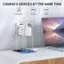 CHARGE 6 DEVICES AT THE SAME TIME 1 AC Socket 3 USB-C 2 USB-A