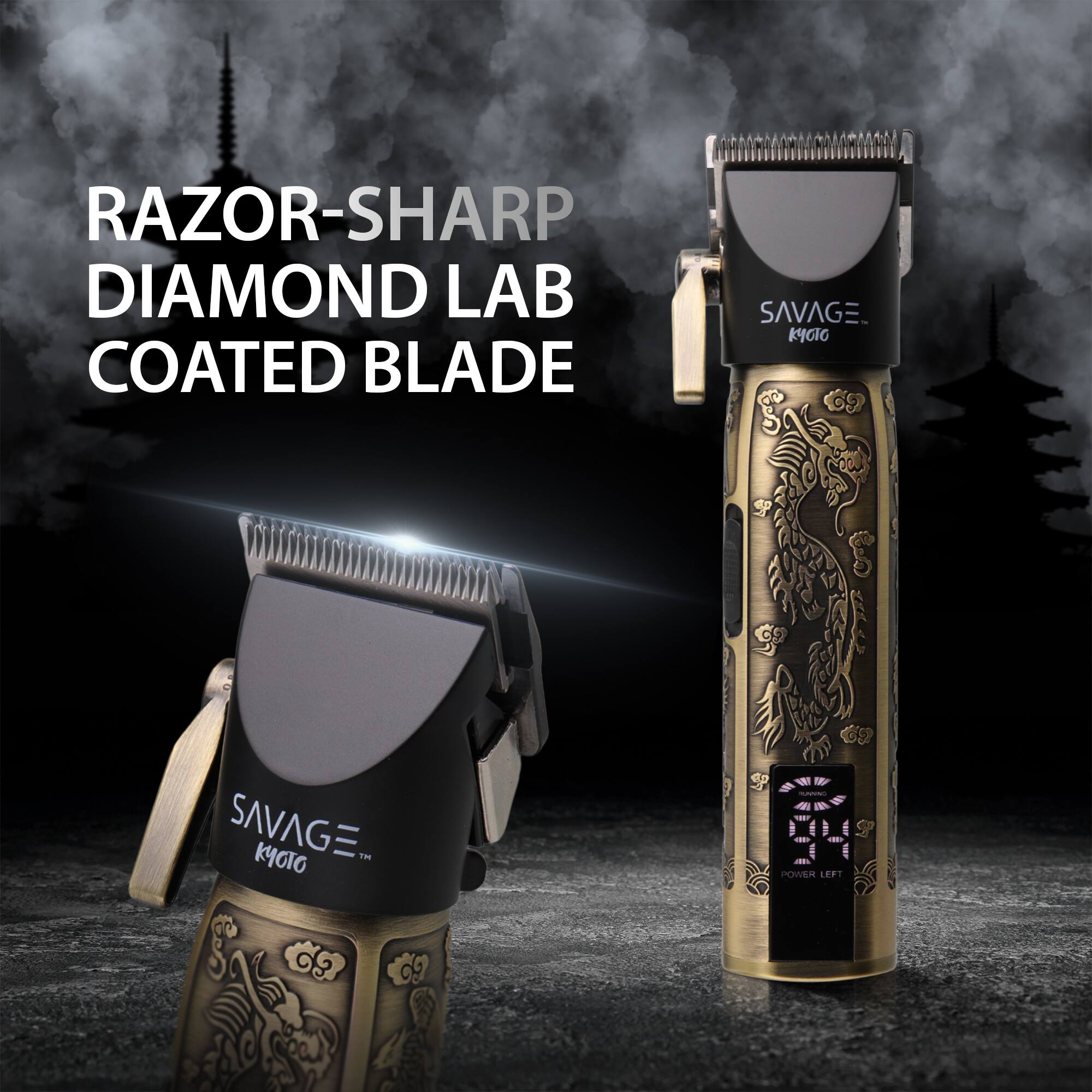 RAZOR-SHARP DIAMOND LAB COATED BLADE  
SAVAGE  
KIGIG SAVAGE KYOTO - POWER LEFT