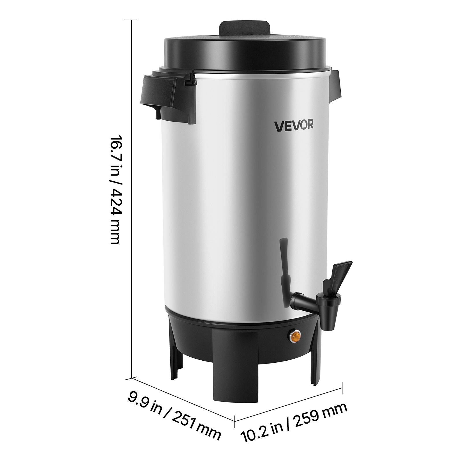 in 16.7 / 424 mm

VEVOR

9.9 in / 251 mm

10.2 in / 259 mm