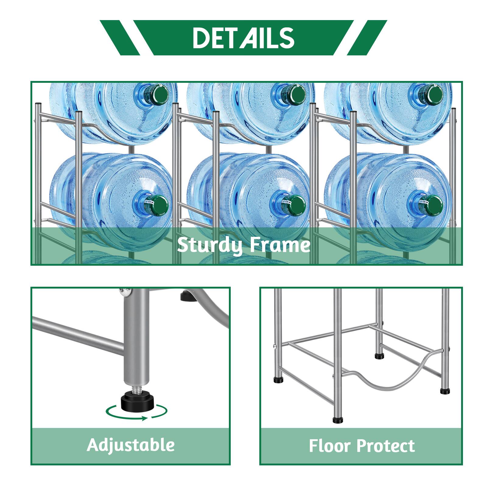 DETAILS

Sturdy Frame

Adjustable

Floor Protect